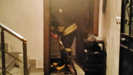 Ev sahibi ile tartışıp daireyi yakan kiracı gözaltına alındı