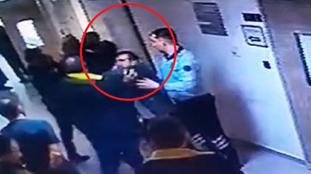 Sağlık kontrolüne getirilen yükümlüyü kaçırmaya çalıştılar: O anlar kamerada