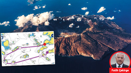 Türkiye’ye 11 mil uzakta kaynayan bir volkanik ada