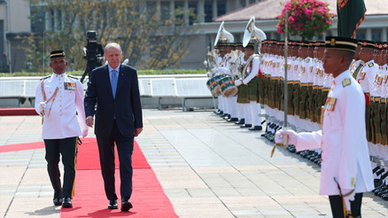 Cumhurbaşkanı Erdoğan Malezyada Resmi karşılama töreni