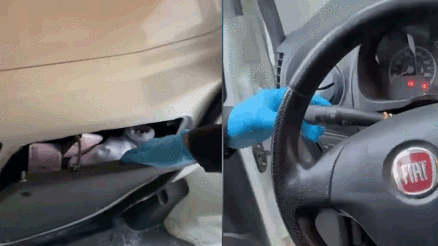 Durdurulan araçtaki gizli bölmede uyuşturucu ele geçirildi