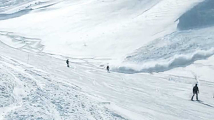 Çığ felaketi ucuz atlatıldı