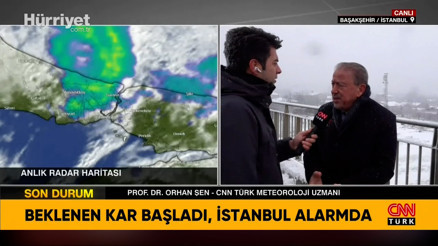 Uyarı üstüne uyarı İstanbulda kar yağışı etkisini gösterdi: Prof. Dr. Orhan Şen son bilgileri aktardı