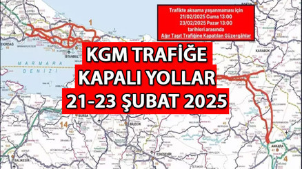 KAPALI YOLLAR LİSTESİ 22-23 ŞUBAT / KGM YOL DURUMU SORGULAMA EKRANI || Kar nedeniyle yollar kapalı mı, hangi yollar trafiğe kapalı, ne zaman açılacak Bu yollara girişler yasak olacak KAPALI YOLLAR LİSTESİ 22-23 ŞUBAT / KGM YOL DURUMU SORGULAMA EKRANI || Kar nedeniyle yollar kapalı mı, hangi yollar trafiğe kapalı, ne zaman açılacak Bu yollara girişler yasak olacak