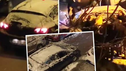 Pencereye çıkanlar çılgına döndü Kaçmaya çalışırken mahalleli önünü kesip meydan dayağı attı