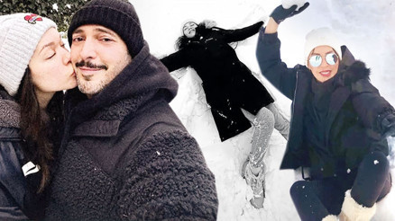 Ünlülerin kar keyfi