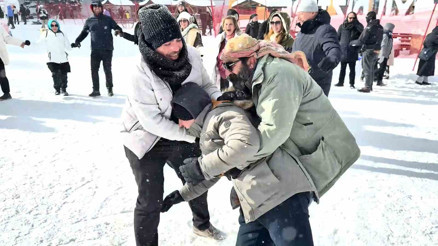 Karın tadını bu kez gazeteciler çıkardı