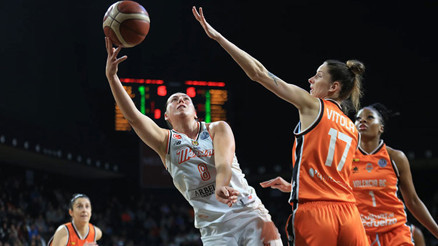 ÇBK Mersin, Valencia Basketi farklı mağlup etti