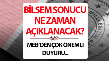 MEB BİLSEM SONUÇLARI 2025 AÇIKLAMASI BİLSEM sonuçları açıklandı mı, ne zaman açıklanacak, neden açıklanmadı Erteleme duyurusu... MEB BİLSEM SONUÇLARI 2025 AÇIKLAMASI BİLSEM sonuçları açıklandı mı, ne zaman açıklanacak, neden açıklanmadı Erteleme duyurusu...