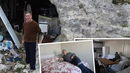 Mağarada yaşayan adama Valilikten hediye... Yine de mutlu olmadı: Orada daha huzurluydum