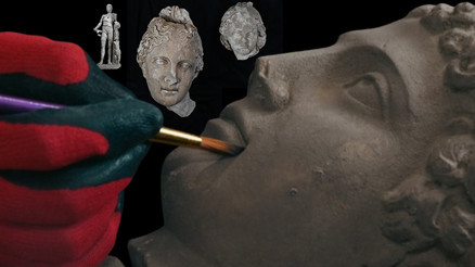 Mitolojide Zeus’un habercisi Hermesin heykeli Aspendos arkeoloji kazılarında bulundu Mitolojide Zeus’un habercisi Hermesin heykeli Aspendos arkeoloji kazılarında bulundu