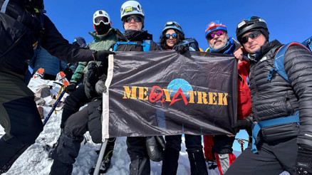 Ankaralı gazeteciler Erciyes’in zirvesinde