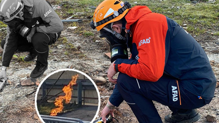 İnşaat çalışmasında 45 metre derine inilince sürprizle karşılaştılar: 3 gündür yanıyor İnşaat çalışmasında 45 metre derine inilince sürprizle karşılaştılar: 3 gündür yanıyor