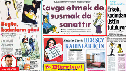 Eski sayfalarda Kadınlar Günü