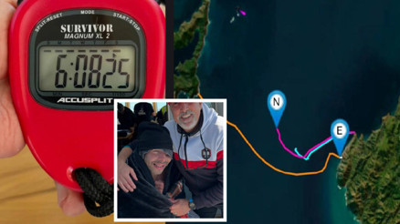 Emre Erdoğan, Cook Boğazı’nı en hızlı geçen Türk yüzücü oldu