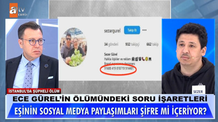 Sezer Gürelin profilindeki Grabovoi sayıları ne anlama geliyor Ece Gürelin eşi Sezer Gürel Instagram adını ‘hardaleces’ yaptı ve hesabı kapattı