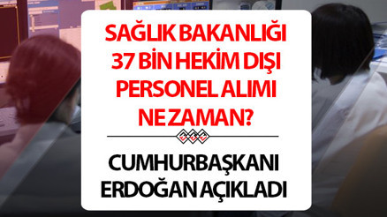 SAĞLIK BAKANLIĞI 37 BİN PERSONEL ALIMI BAŞVURU DURUMU 2025 SON DAKİKA: Cumhurbaşkanı Erdoğan tarih vererek duyurdu 2025 Sağlık Bakanlığı hekim dışı personel alımı ne zaman yapılacak Başvuru şartları ile kadro dağılımları için gözler ÖSYM kılavuzu ve Bakanlıkta...
