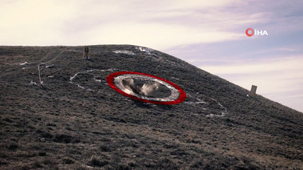 ANKA-III LGK-82 mühimmatını ateşleyerek hedefi başarıyla vurdu