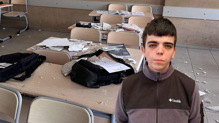 Sınıfta korku dolu anlar: 4 öğrenci yaralandı... | Deprem oldu sandım