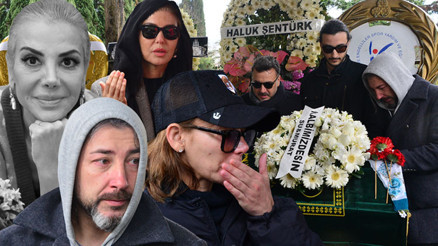 En zor görev, gözyaşlarını tutamadılar... Tanyelinin tabutunu eşi ve oğlu taşıdı