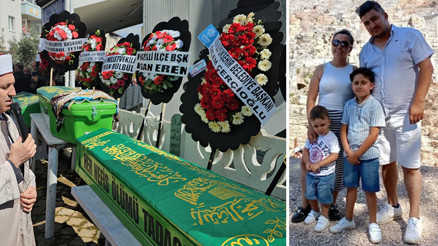 Aydında yangında hayatını kaybeden anne ve 2 çocuğuna son veda Aydında yangında hayatını kaybeden anne ve 2 çocuğuna son veda