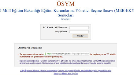 AÇIKLANDI: EKYS sınav sonuçları 2025 sorgulama ekranı ÖSYM.gov.tr (T.C no ile öğren) || 2025 EKYS sonuçları ÖSYM tarafından açıklandı...