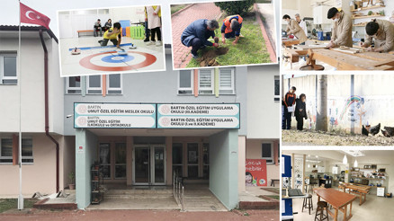 Özel gereksinimli öğrenciler bu okulda tek başına yaşamayı öğreniyorlar