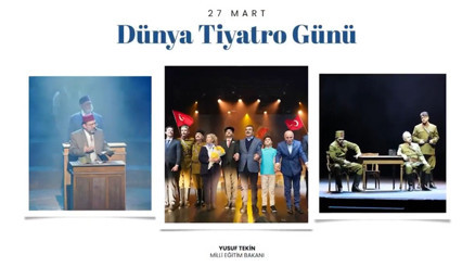 Bakan Tekinden Dünya Tiyatrolar Günü mesajı