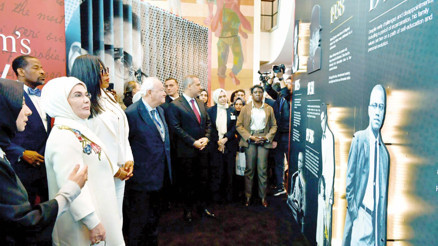 BM’de sergi açtı: ‘Yankılar’