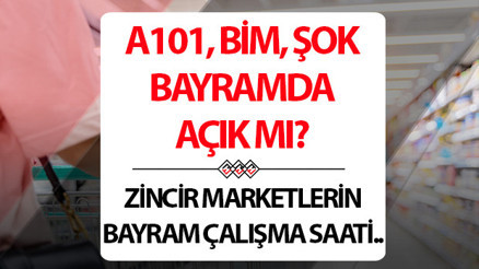 A101, BİM, ŞOK BAYRAM ÇALIŞMA GÜNLERİ | Şok market, A101, BİM bayramın 2. günü bugün açık mı, kaça kadar açık Yarın )31 Mart) Şok market, A101, BİM bayramda açık mı, kapalı mı, çalışıyor mu