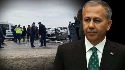 Bakan Yerlikaya açıkladı... Bayram tatilinin 1. günü trafik kazalarında 5 can kaybı, bin 219 yaralı