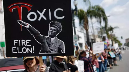 New York’ta Elon Musk karşıtı gösteri düzenlendi