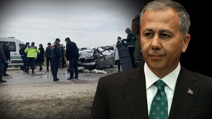 Bakan Yerlikaya: Bayram tatilinin ilk gününde 766 trafik kazası oldu; 5 kişi hayatını kaybetti