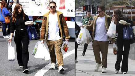 İnternette tanışıp yıllar sonra evlenmişlerdi… Ünlü model kocasıyla pazar alışverişinde