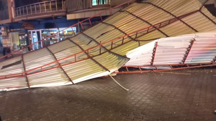 Aydında kuvvetli rüzgar: Çatılar uçtu, ağaçlar devrildi