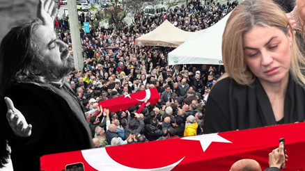 Karadeniz Kuzeyin oğlu Volkan Konakı uğurladı... Selma Konak 33 yıllık eşine son kez baktı