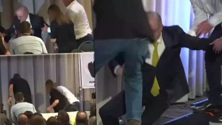 Avustralya Başbakanı Anthony Albanese, etkinlik sırasında sahneden düştü
