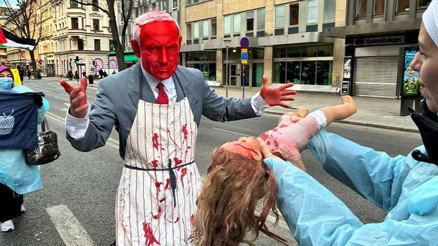 ABD Başkanı Trump’ın Gazze planı İsveç’te protesto edildi