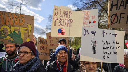 Berlin’de Rümeysa pankartı: ‘Serbest bırakın’
