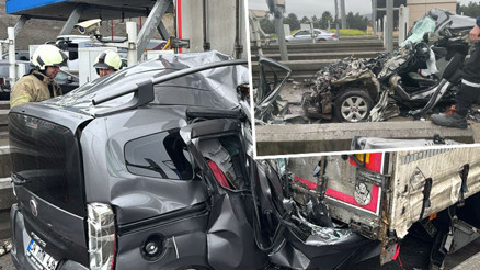 Pendikte otoyol gişelerinde yine kaza yine can kaybı Pendikte otoyol gişelerinde yine kaza yine can kaybı