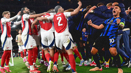 Şampiyonlar Liginde Real Madride büyük şok Arsenal resmen ezdi geçti, Inter avantajı kaptı
