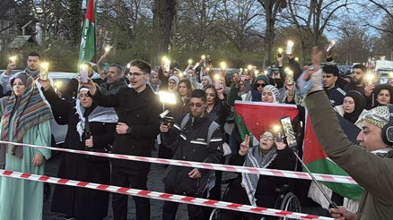 İsrail Büyükelçiliği önünde protesto