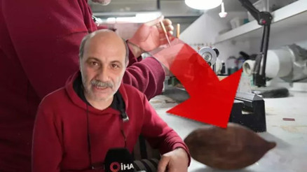 Brezilya’da yetişen meyveden Erzincan’da tespih yapılıyor