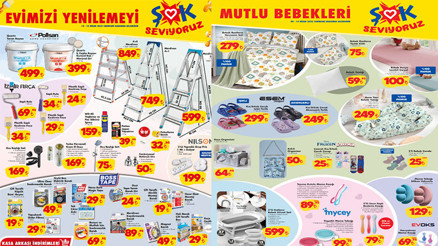 12 NİSAN ŞOK AKTÜEL ÜRÜNLER KATALOĞU || ŞOK broşürü Cumartesi ürünleri neler Bebek ürünleri, ev yenileme ve onarım malzemeleri...