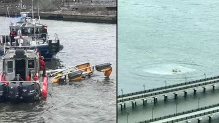 New Yorktaki Hudson Nehrine helikopter düştü: 6 ölü