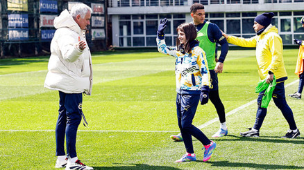 Yaz Yıldırım, Fenerbahçe antrenmanında