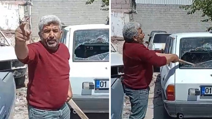 Toros sahibi vatandaş sanayi sitesinde sinir krizi geçirdi Hani bu adam sağlamdı İsmail