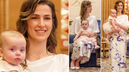 Anne ile kızının güzel giyinme yarışı... Misafirlikte uslu uslu oturdu