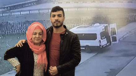 Anne ile oğlunun öldüğü feci kaza güvenlik kamerasında