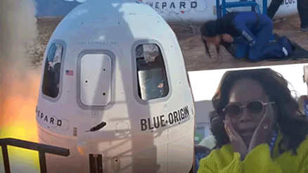 Dünyaca ünlü yıldız Katy Perry uzay yolculuğunu tamamladı